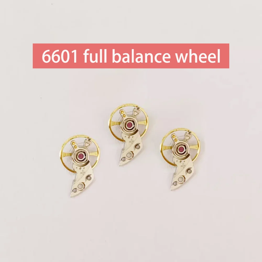 Watch Accessories Full Balance Wheel  with Swing Splint and Balance Wheel Suitable for Japanese Citizen 6601/6T51 Movement