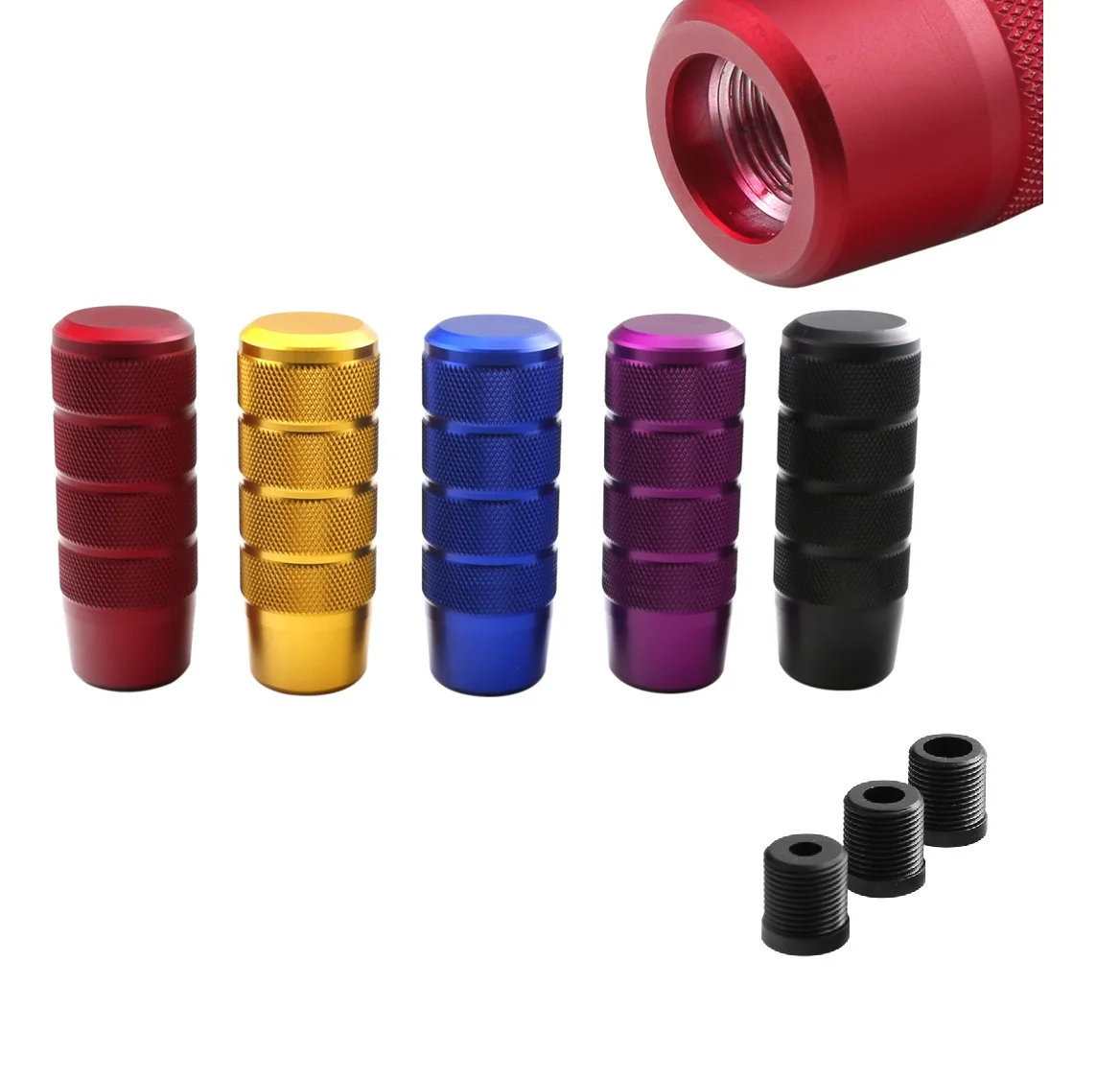 

Универсальная автомобильная ручка переключения передач, алюминиевая ручка переключения передач, рычаг переключения передач MT AT, подходит для Honda Toyota Nissan Mitsubishi Ford Chevrolet