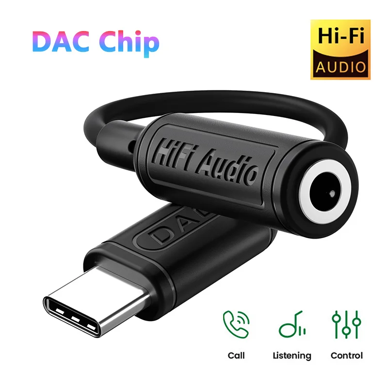 USB C to 3.5mm Aux Adapter HiFi Sound Type c 3.5 Jack Earphone Audio Cable For Headphone Huawei Mate 60 P60 Pro Max Xiaomi Poco