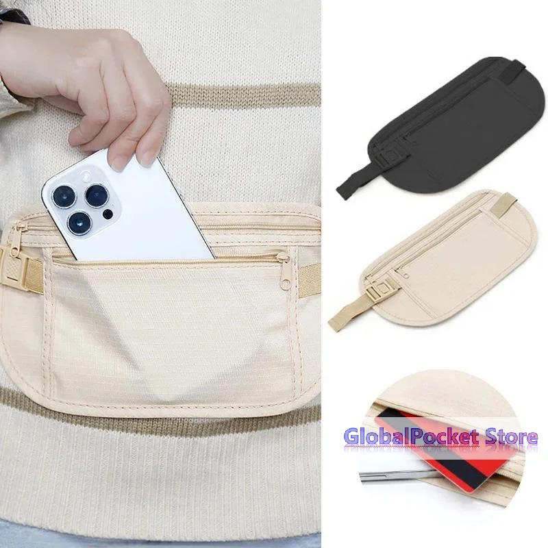 [TG823]Outdoor Waist Packs Pouch For Passport Hidden Belt Coin Purse Casual Sports Waist Bag Suitable For Running Hiking Cycling