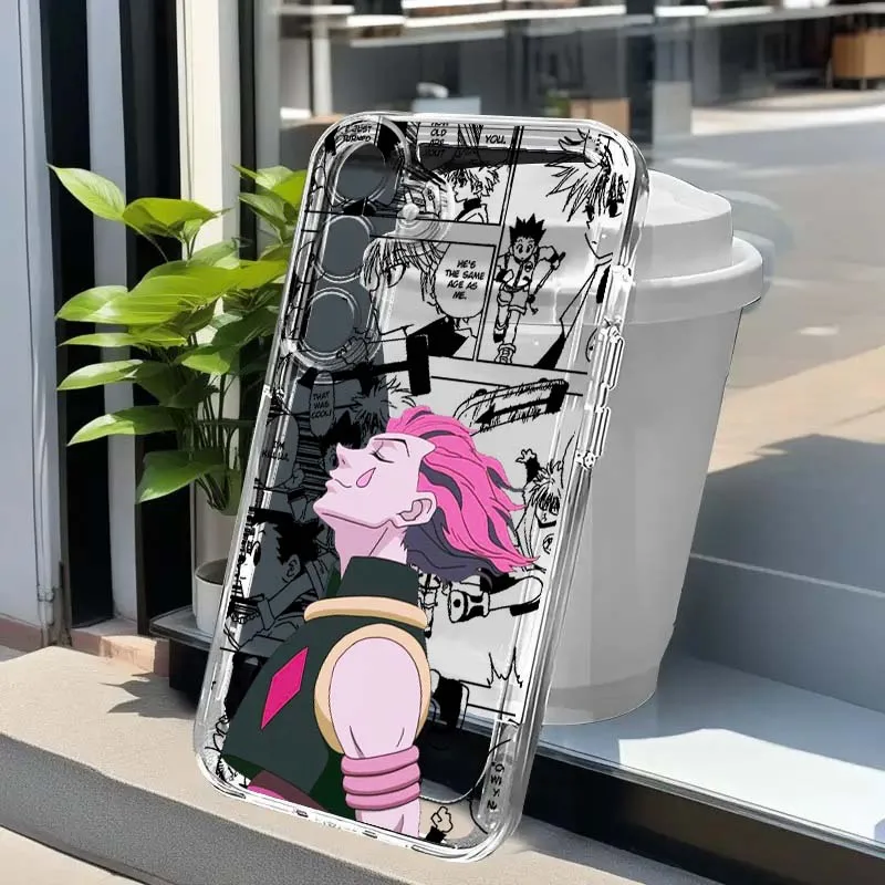 Anime Killua Hunter x Hunter For Samsung Note 20 10 Ultra A57 A56 A50 A36 A34 A33 A26 A24 A23 A16 A06 5G Transparent Phone Case