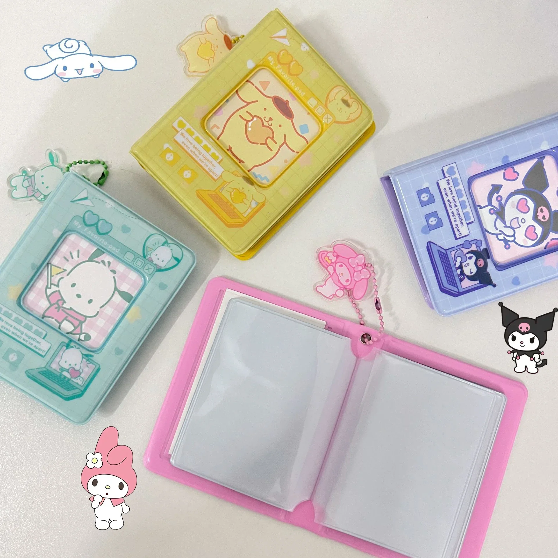 40 Pockets Kawaii Kuromi Mymelody Cinnamoroll for Photo Album Mini Instant Picture Case Storage Anime Collect Book