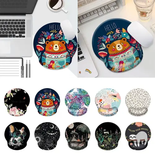 Alfombrilla de ratón de silicona de alta calidad, reposamuñecas ergonómico, alfombrilla para ratón para juegos, ratón antideslizante, soporte de mano para el hogar y la Oficina