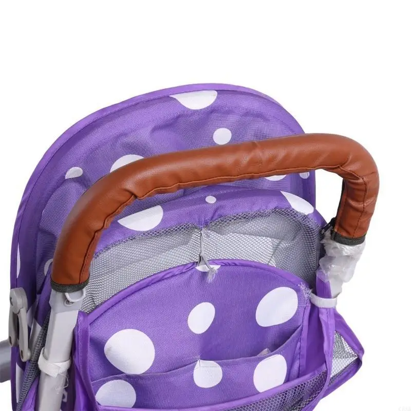

C5AA Baby Stroller Armrest Bar Cover Pu Leather Protective Covers Armrest Handle Sleeve for Infant Toddler Baby Girls Boys