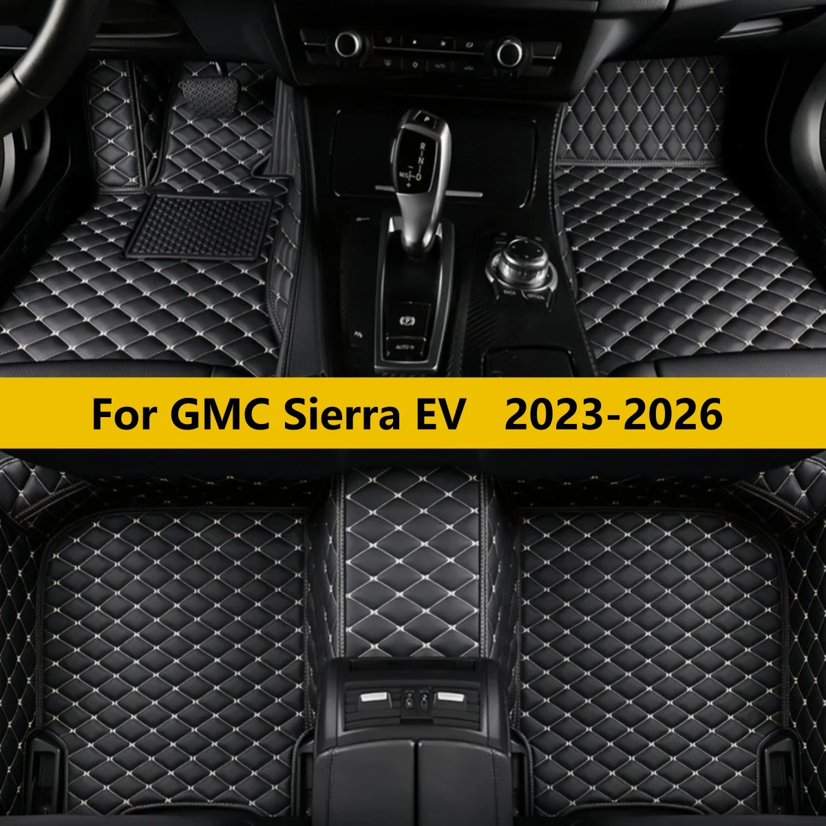 

Автомобильные коврики на заказ для GMC Sierra EV 2023-2026: полный комплект из кожи, ковровые покрытия, коврики для ног