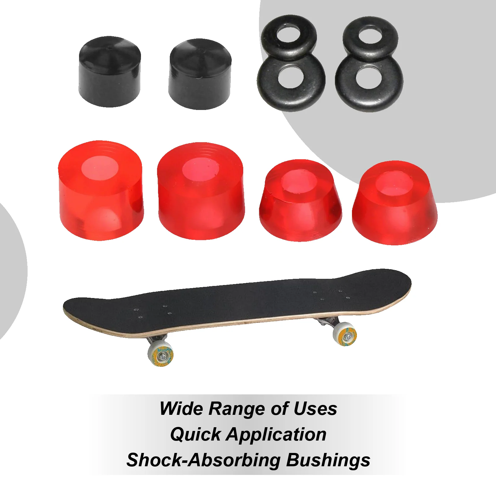 

Skateboard Bushings Sports Accessories With Pivot Cups Skateboards Shock Pad Bracket Bushings For Street Park Downhill Trick