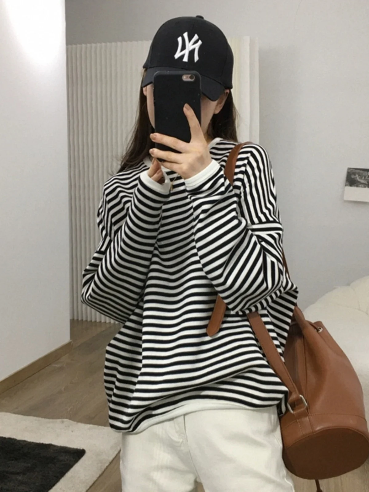 

Свободный женский свитшот с длинным рукавом и круглым вырезом, весна-осень 2026, новая модель, удобный, в стиле кэжуал