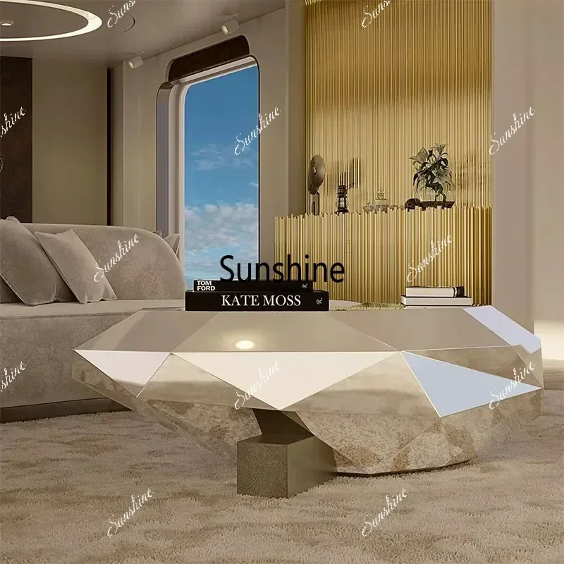 Modern Luxury Coffee Table Nordic Small Designer Books Industrial Coffee Table Clear Simple Cheap Metal Meubles Home Furniture T