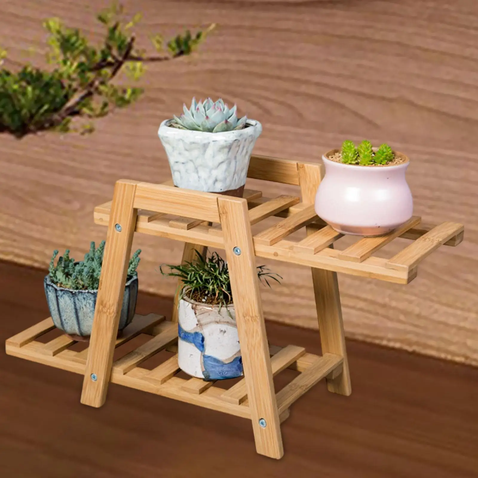 

Desktop Plant Stand Planter Display Shelf Multifunctional Versatile Desktop