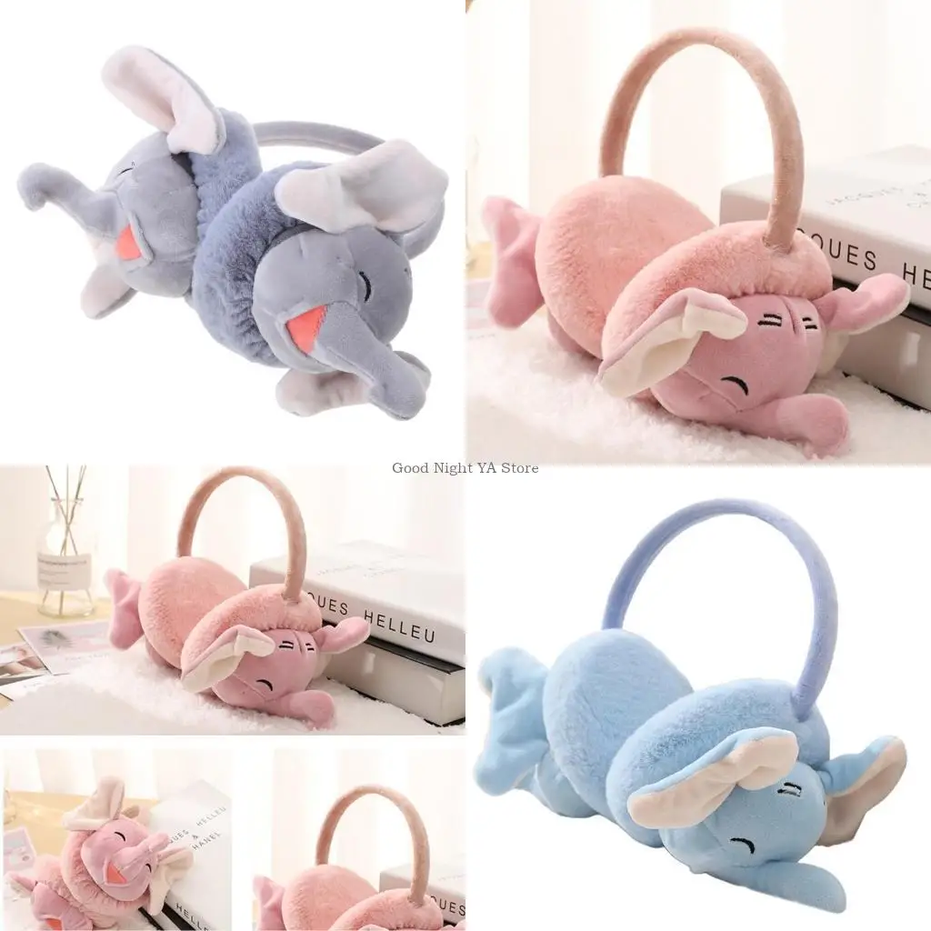 أزياء الشتاء فو الفراء جميل الفيل غطاء للأذنين تدفئة الأذن غطاء للأذنين في فصل الشتاء #1