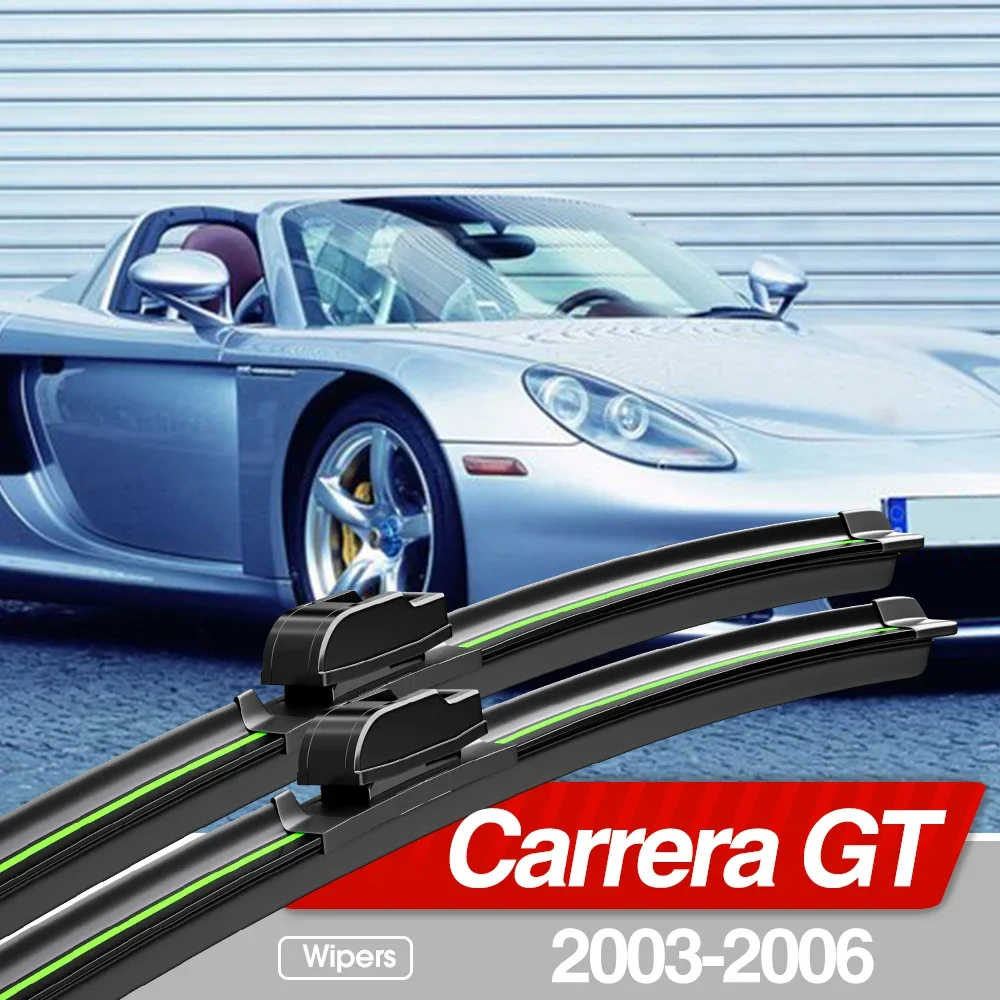 

For Porsche Carrera GT 980 2003-2006 Front Windshield Wiper Blades 2pcs Windscreen Window Accessories 2004 2005