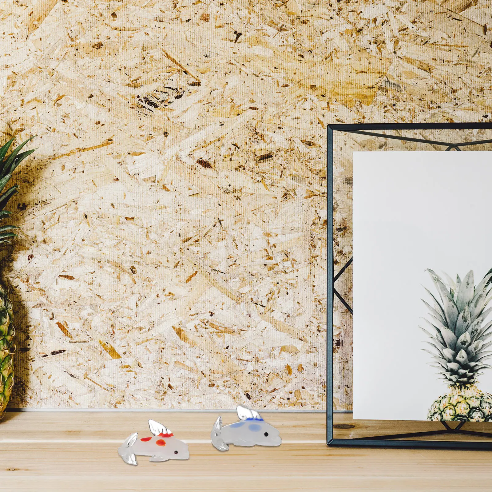 

Fish Home Decor Cartoon Glass Fish Shape Ornament Desktop Adornment for Living Room Party Wedding Table Decoration