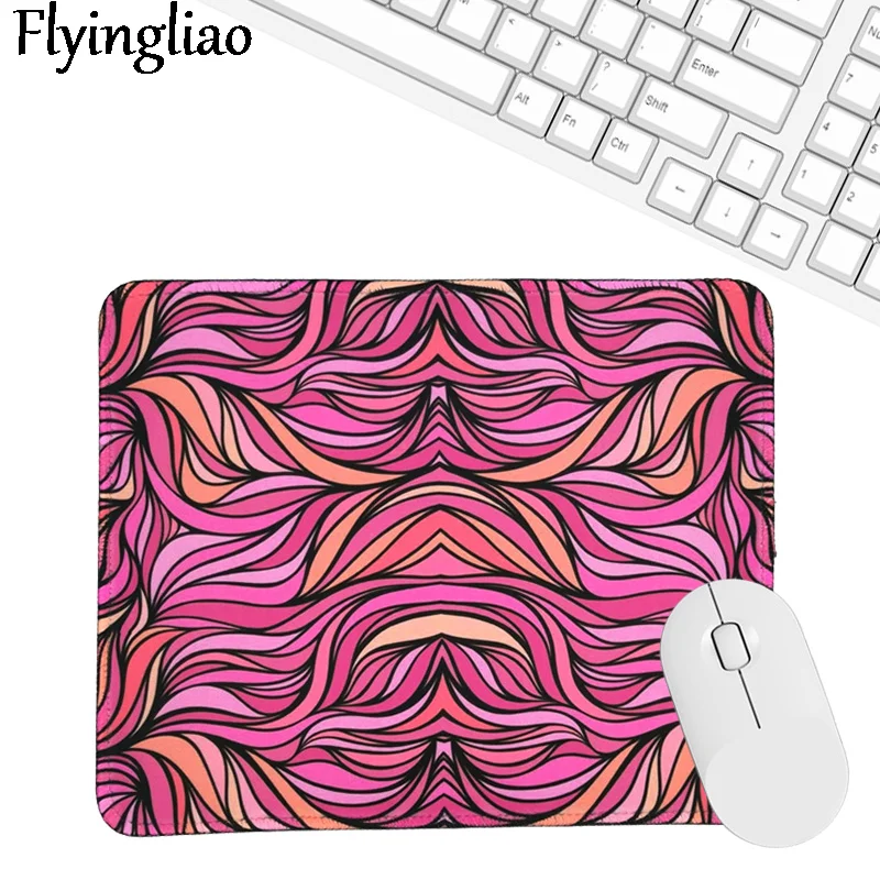 Pink Stripe Nordic Style Mousepad for Gaming Laptop Computer Desk Mat Mouse Pad Wrist Rests Table Mat Office Desk Accessories