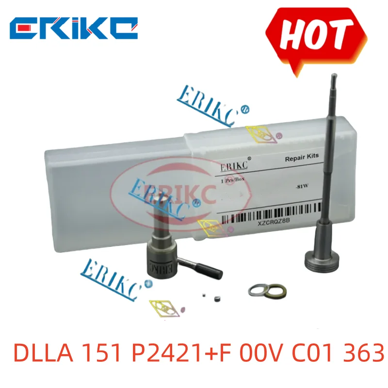 

Nozzle DLLA151P2421+ F00VC01363 0433172421 Diesel Common Rail Injection Repair Kit F00RJ04102 for Injector 0445110585