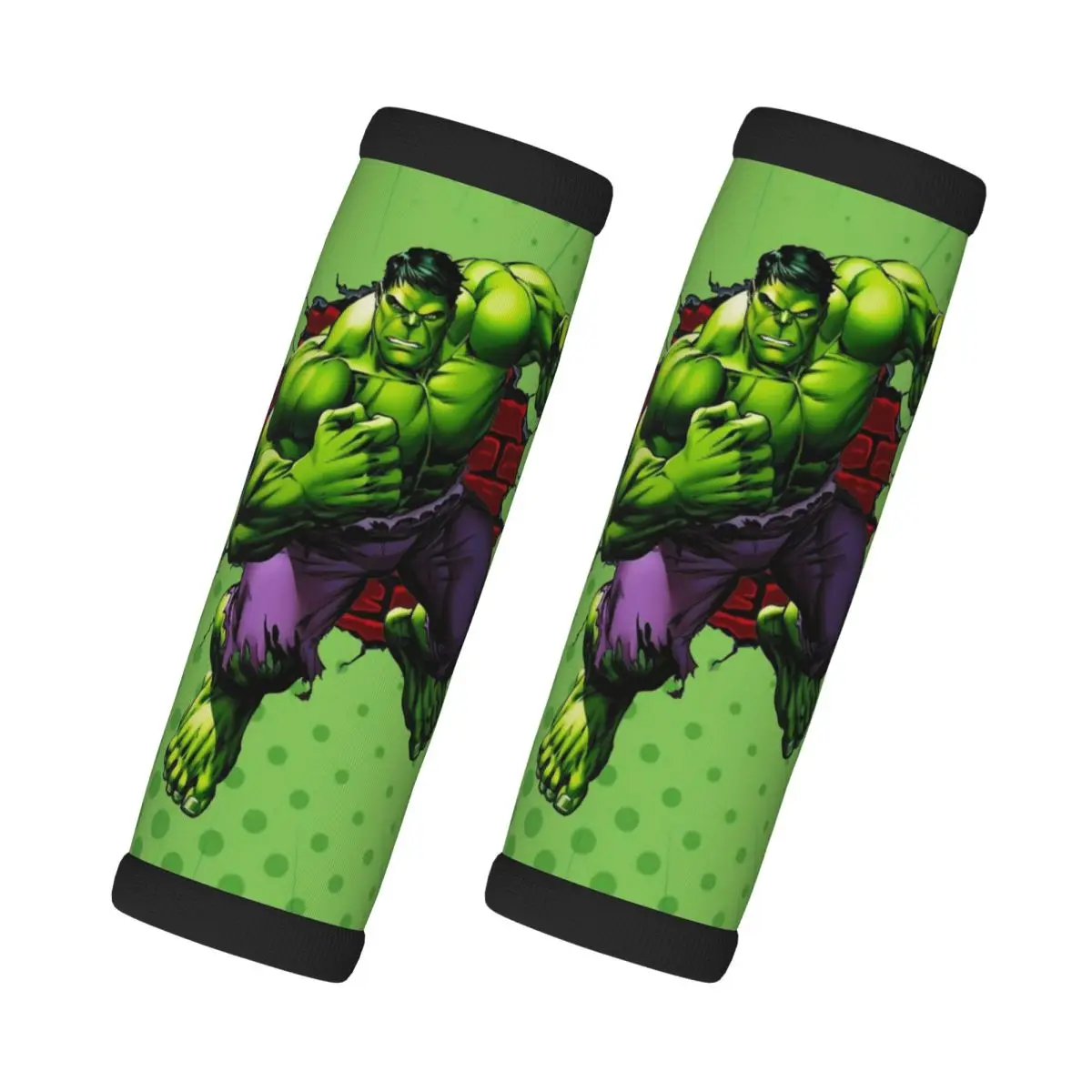 

Custom Hulk Comic Art Luggage Handle Wrap Suitcase Identifier 2 PCS Superhero For Door Handle