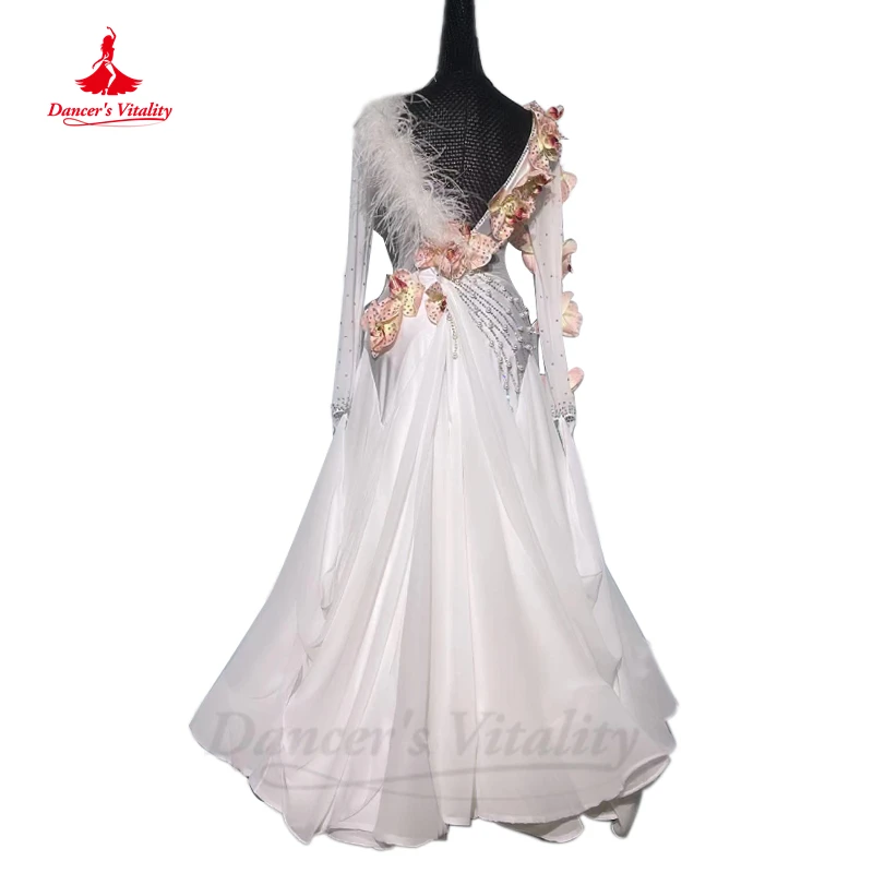 Ballroom Dance Dress Women Customsized Waltz Social Dancing Perfromance Professio Costumes for Girl's Modern Competiton Dresses