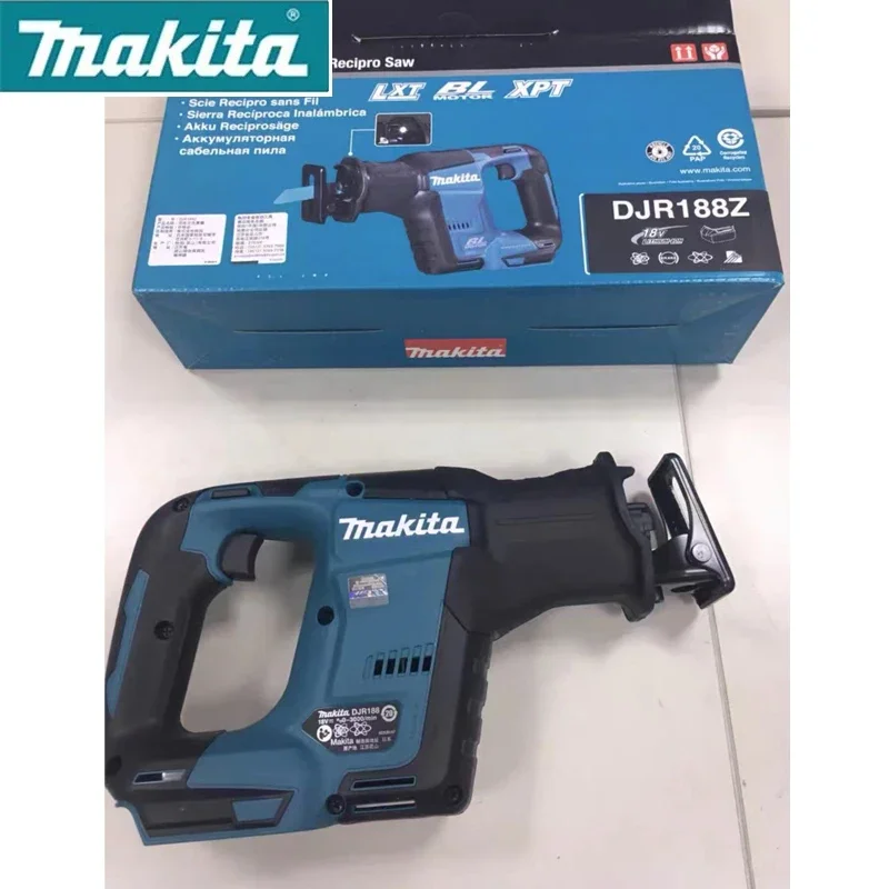 MAKITA DJR188Z Cordless Reciprocating Saw 18V Brushless Woodworking Cutting Saw Portable Cordless Makita Power Tools DJR188