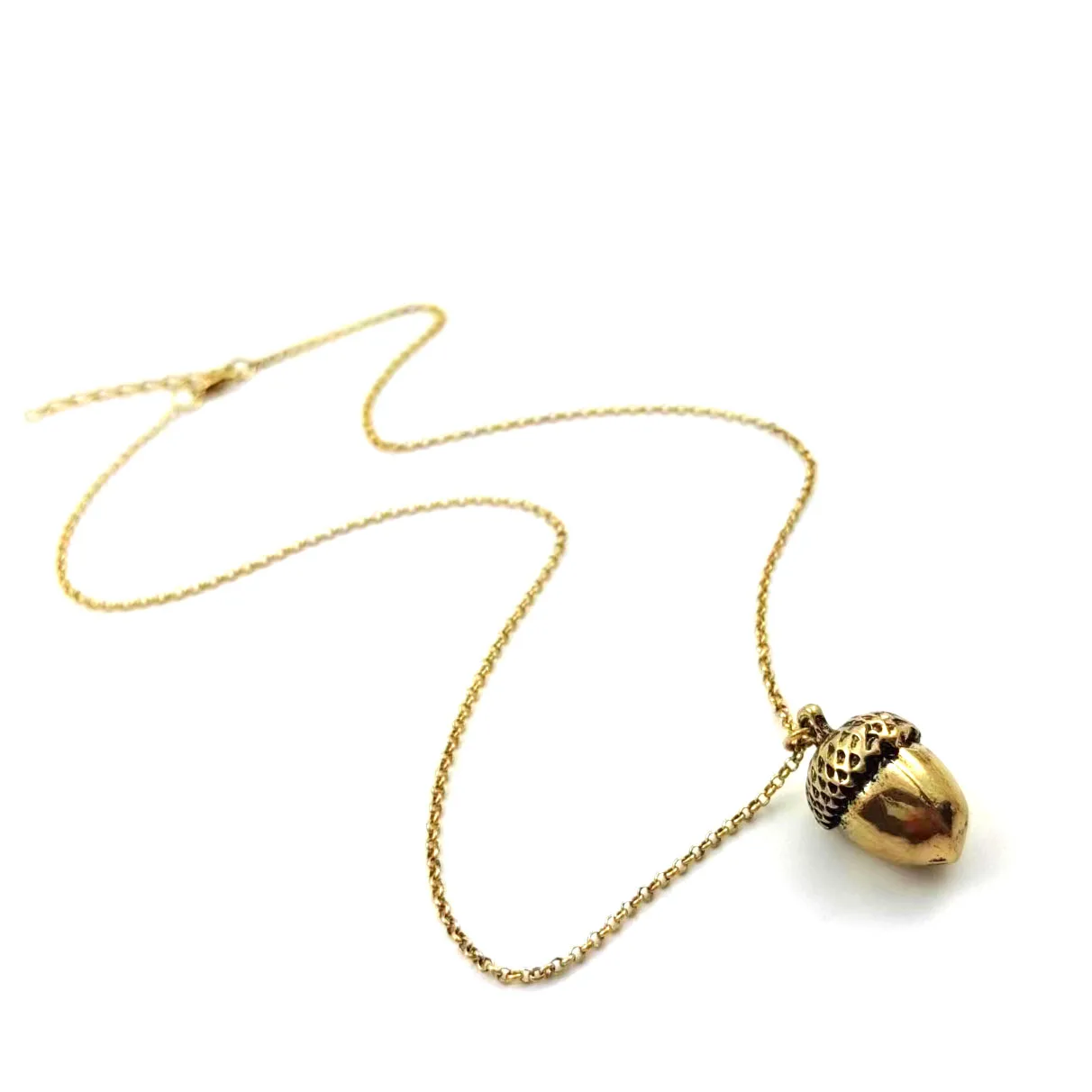 antique Silver antique Gold Acorn Necklace ature Jewellery,  Birthday  Gif