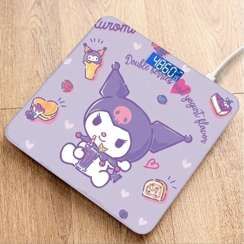 

New cartoon weight electronic scale Cinnamoroll Kuromi home weight loss special precision and cute weight weigh wholesale