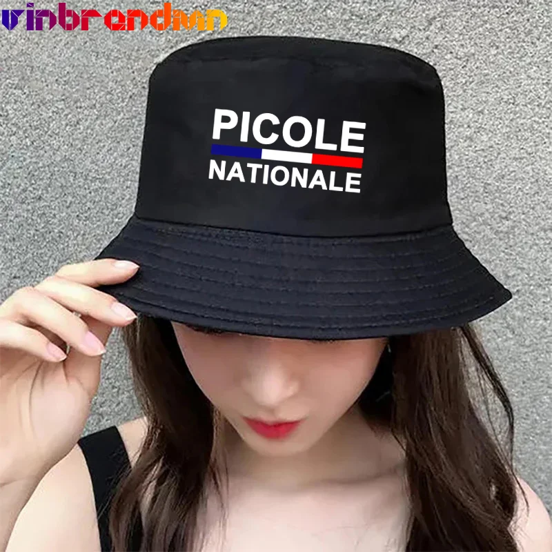 

Fashion Picole Nationale Printed Foam Bucket Hat Bob Men Women Summer Sun Fisherman Cap Hip Hop Unisex Adult Cotton Panama Hat