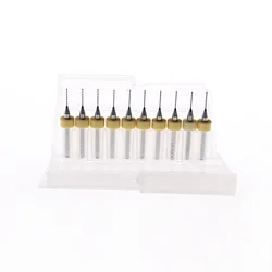 10PCS/Set 0.3mm-1.2mm PCB Mini Drill Bit Tungsten Steel Carbide for Print Circuit Board CNC Mini CNC Drilling Bits Machine