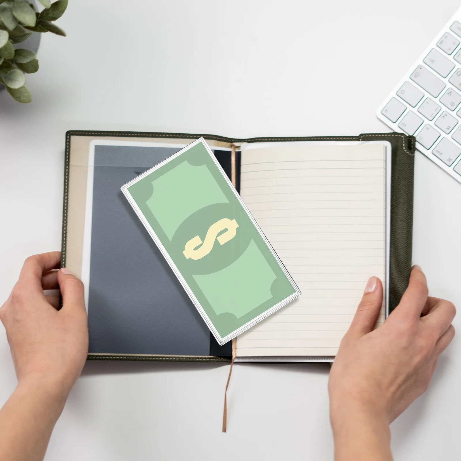 10pcs Currency Case Clear Banknote Holder For Paper Money Storage Organizer Transparent Money Sleeve Commemorative Notes Stamp