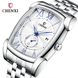 CHENXI 8209 Wrist Quartz Square Men's Vibrato Waterproof Kol Saatİ Cheap Wholesale Watches Men Gift