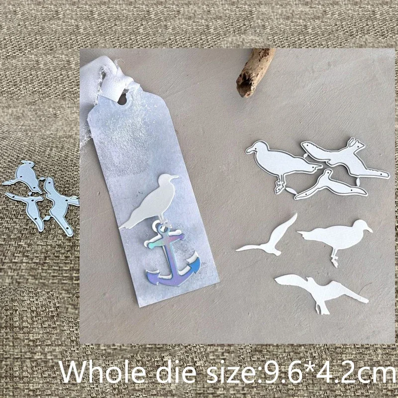 New Design Craft Metal stencil mold Cutting Die Seagull decoration scrapbook die cut Album Paper Card Craft Embossing