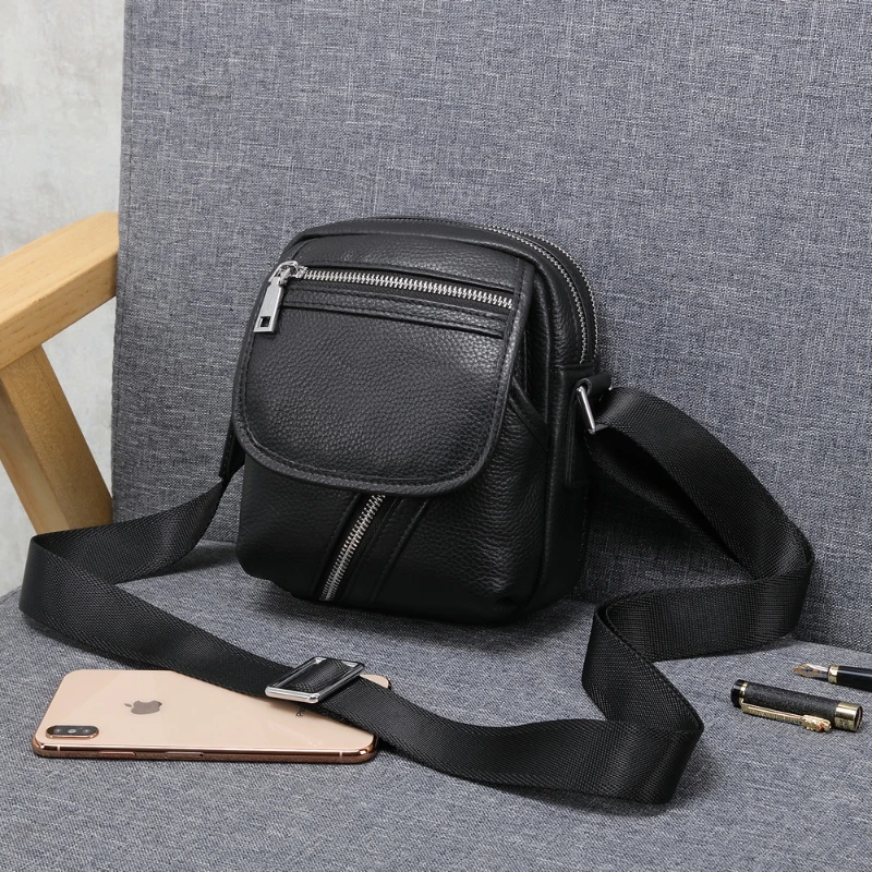 

Men's New Leather Casual Single Shoulder Bag Fashion High-quality Top Layer Cowhide Crossbody Bag Daily Outdoor Messenger Bag