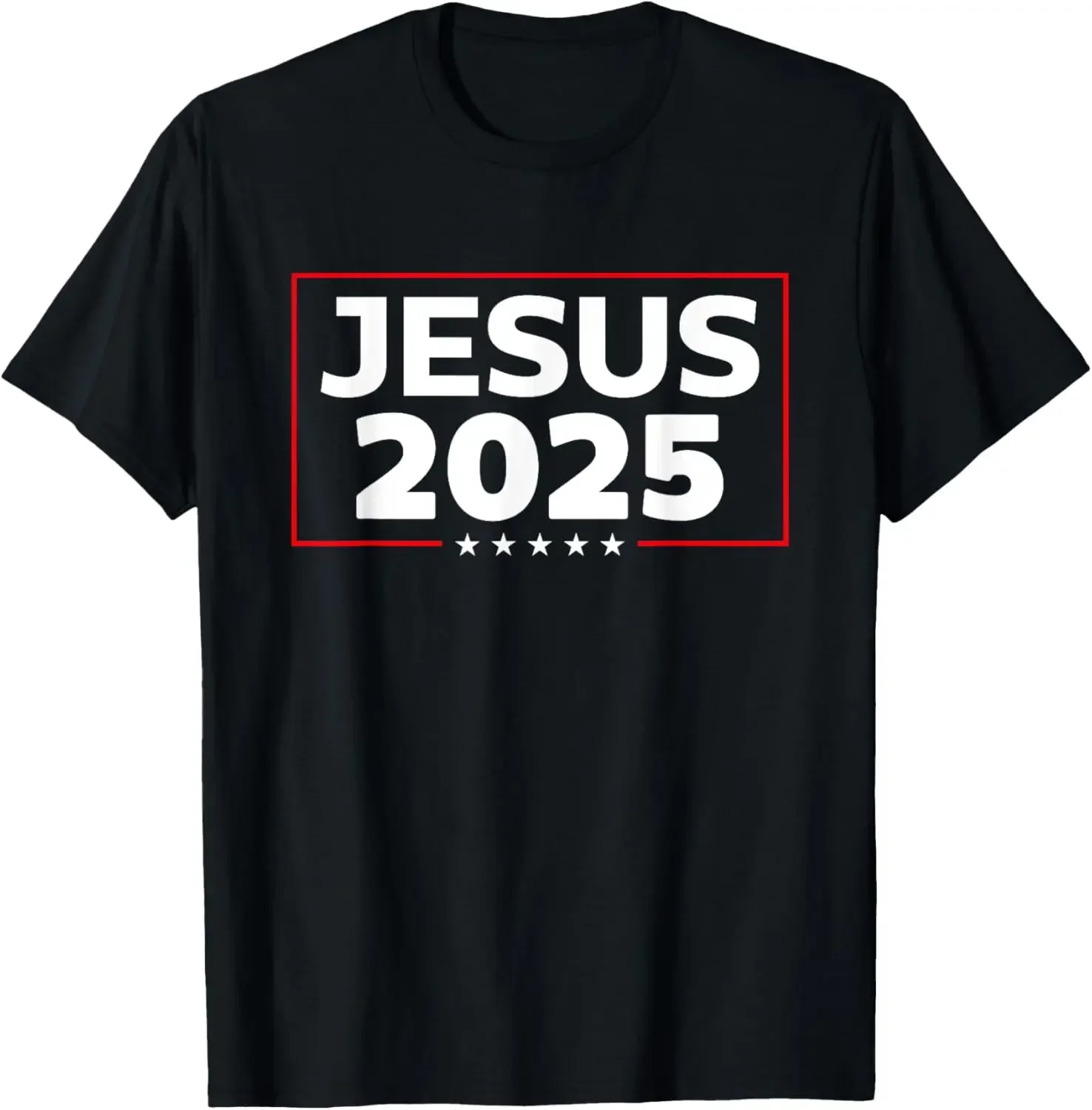 T-Shirt Imprimé Humoristique de Jésus pour Homme, Vêtement Personnalisé, Streetwear, Nouvel An Chrétien, 2025