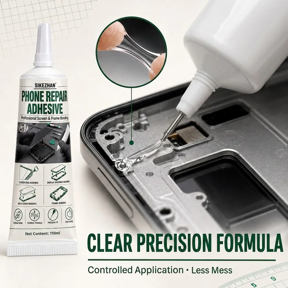 Phone Repair Glue Clear Liquid Screen Frame Adhesive Touch Display Back Cover Edge Bonding Maintenance Care Equipment Tools Pack
