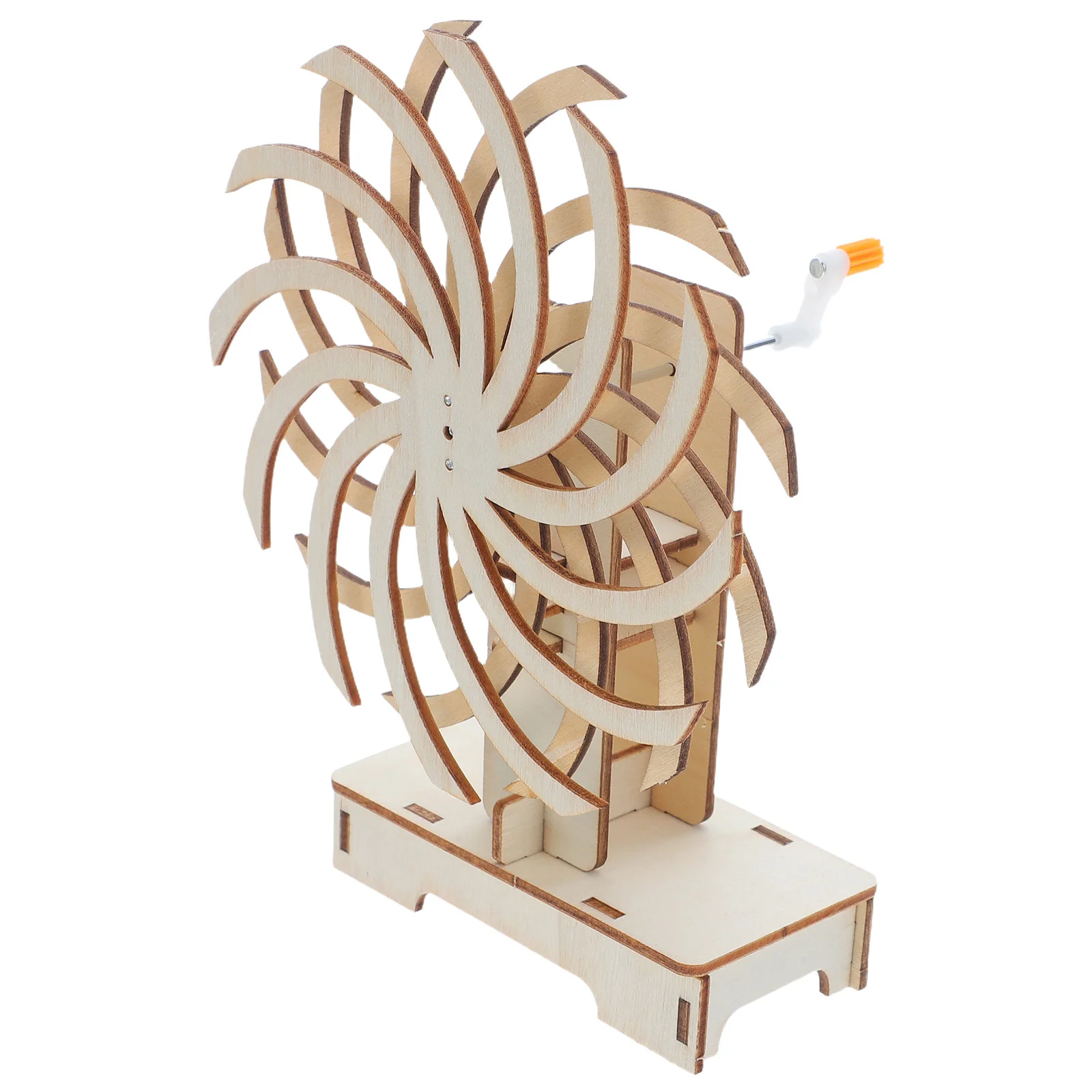 

1Set DIY Wooden Turntable Unfinished Science Experiment Kit for Students Physics Education Tools Classroom Learning Interactive