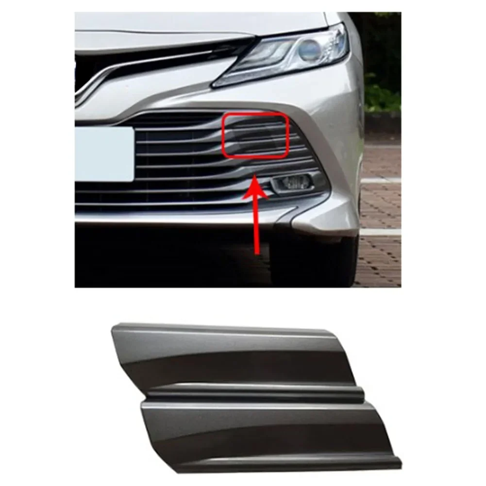 

Silver Gray Front Bumper Grille Tow Hook Cover High Universality Easy Installation Suitable for Toyota For Camry LE XLE