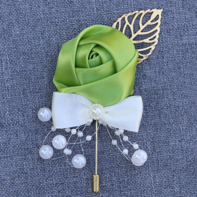 Wedding Bride and Groom Simulation Flower Corsage Brooch Flower Simulation Flower Business Party Holiday Supplies Corsage