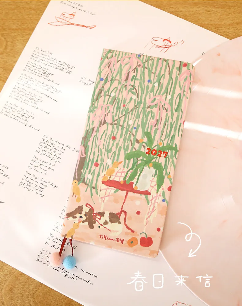 Kinbor 2027 Wochenplaner Notizbuch 10 Muster 78g Papier Monatsplaner Terminplaner Selbstdisziplin To-Do-Liste Planificador Semana – Detail 17