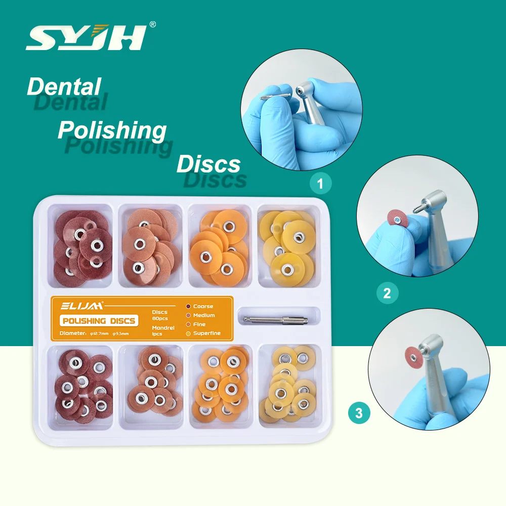 

SYJH Dental Finishing and Polishing Discs Composites Ceramics and Glass Ionomer Restorations 135℃ Autoclavable Dentist Materials