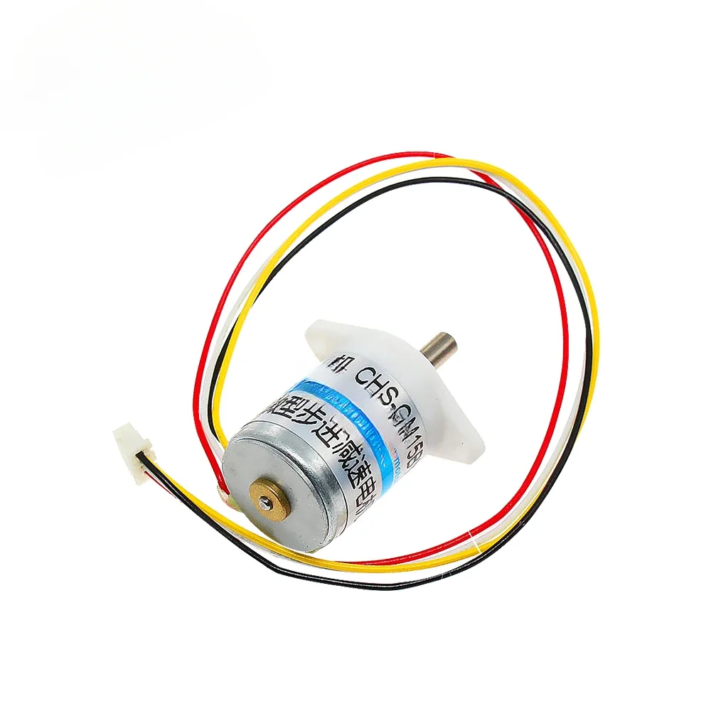 2-phase 4-wire 15mm Diameter Reduction Stepper Motor 15BY All Metal Gear with Housing