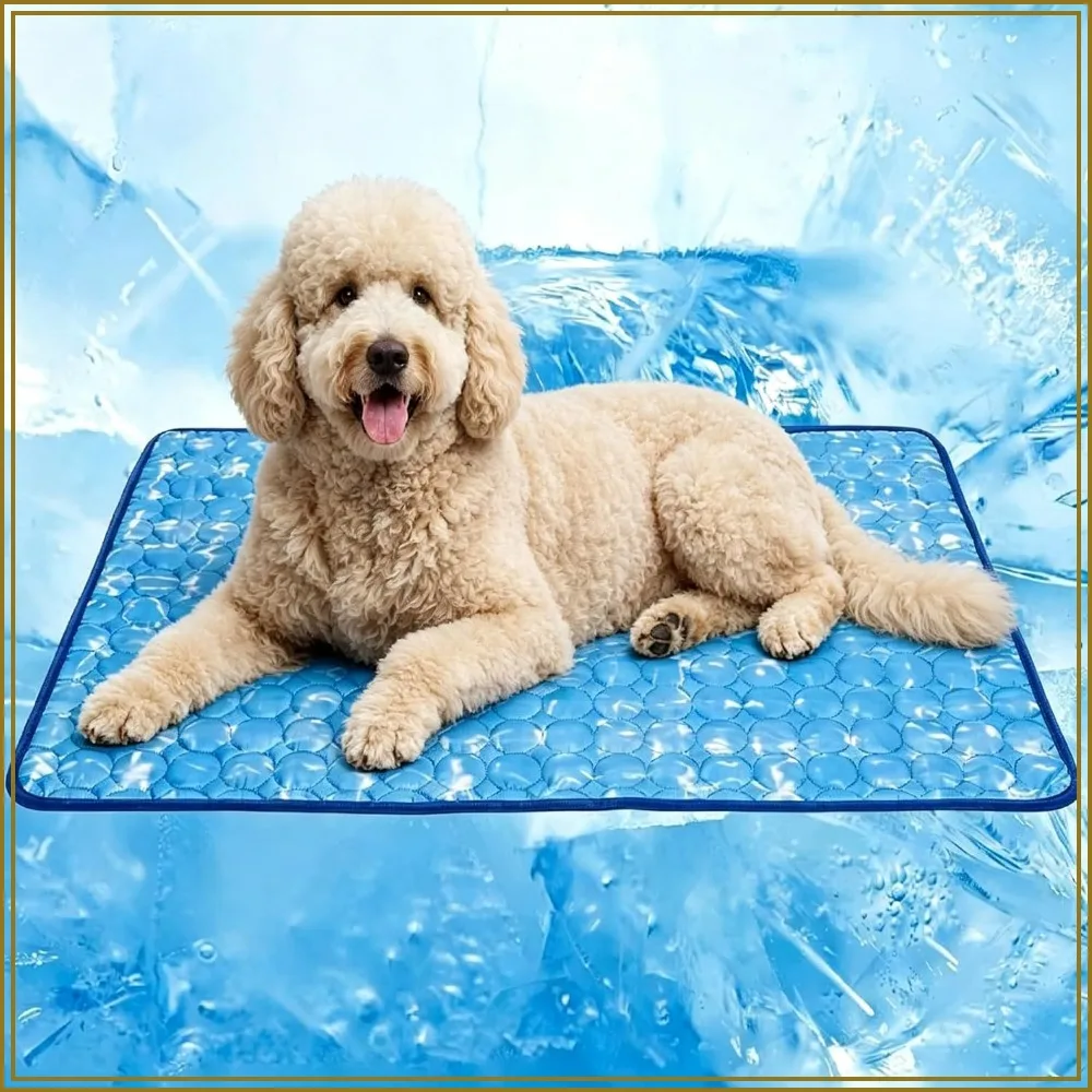 Dog Cooling Mat 55x40 Arc-Chill Self-Cooling Pad Washable Non-Slip Foldable