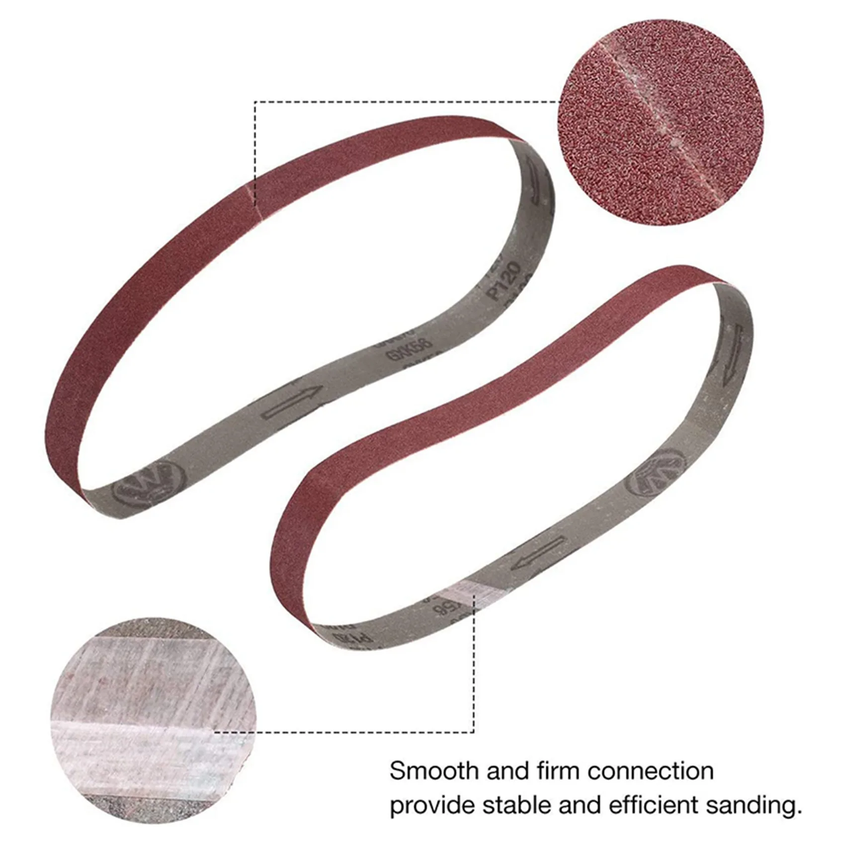 TFTP-30Pcs 1X30 Inch Aluminum Oxide Sanding Belts Heavy Duty Sanding Belts Multipurpose Abrasive Belts For Belt Sander