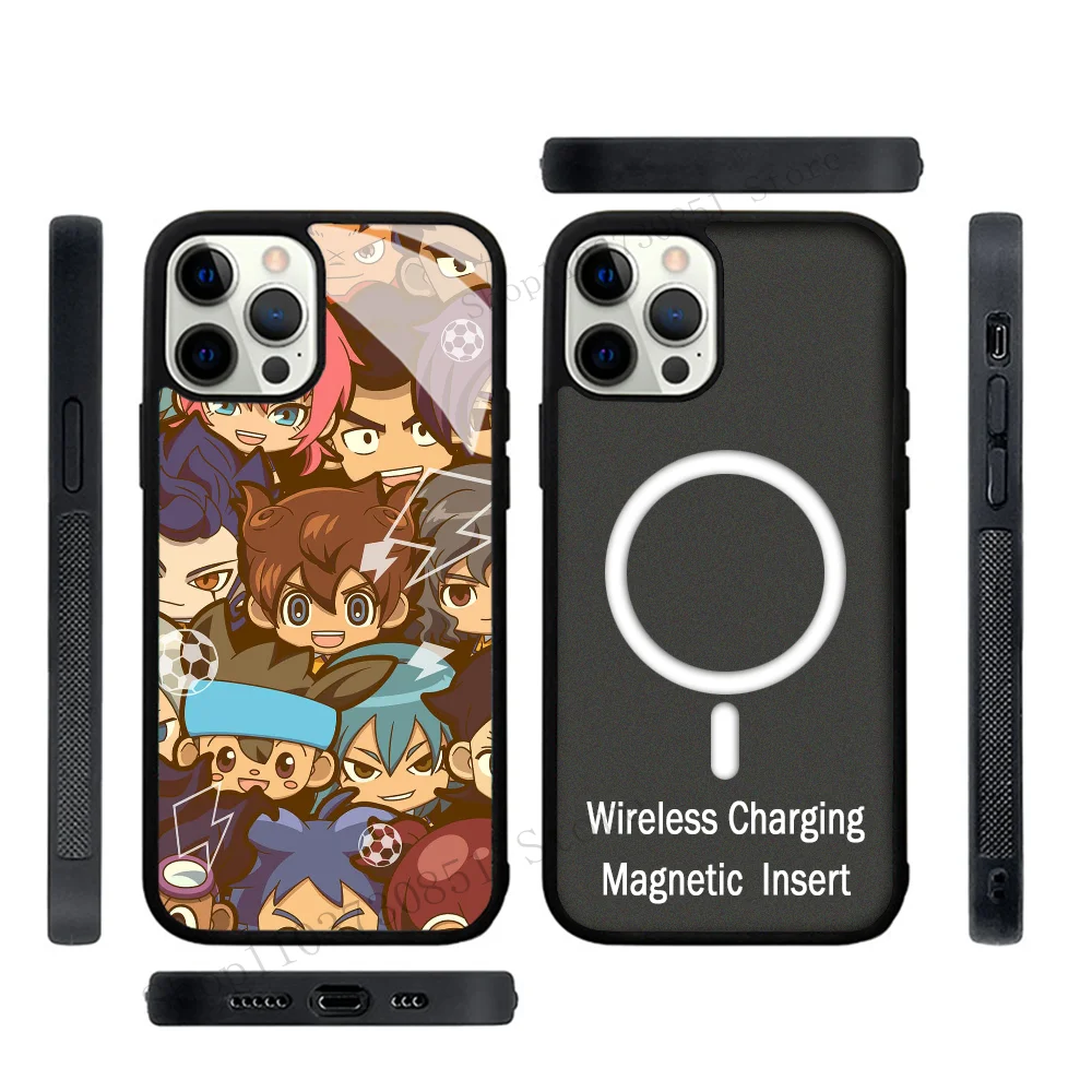 Anime Inazuma Eleven Raimon Phone Case Strong Magnetic For IPhone 15 14 13 Pro Max 11 12 Mini Alex Mirror For Magsafe Wireless