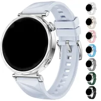 18mm Silicone Band Metal Connector for Huawei Watch Gt 5 41mm 18mm WristBand Silicone Sport Band for Huawei Gt5 41mm Accessories