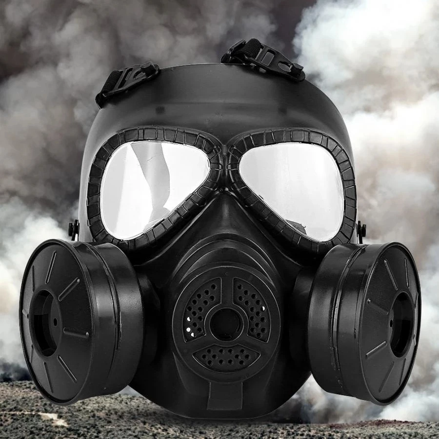 

Full face gas mask military reality CS field protective helmet commando mask gas mask mascara