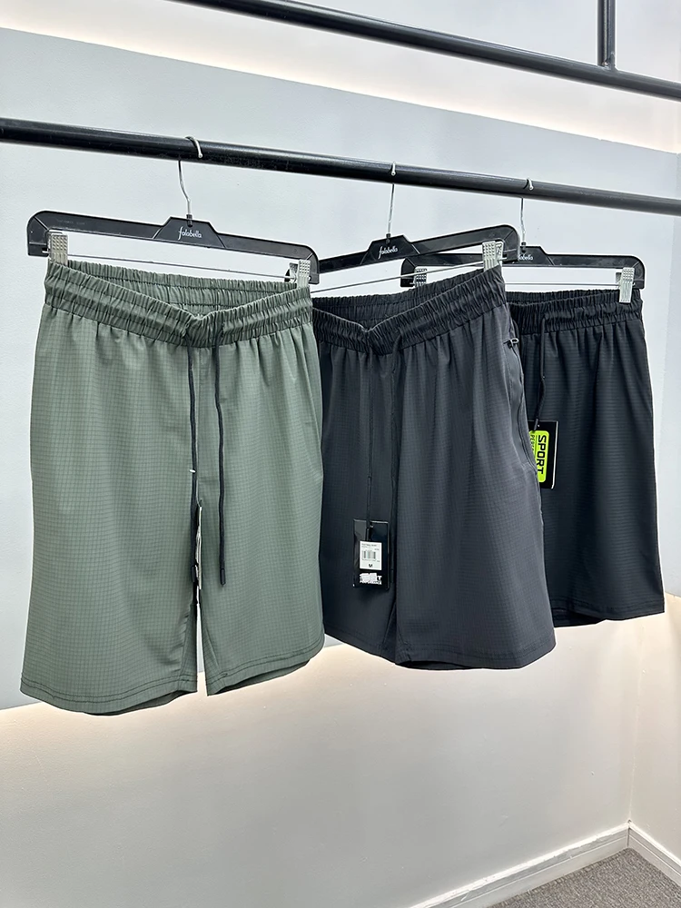 

Reflective Spor Men's orts Qui Dry Comfortable Breathable Casual Five-Quarter Length Straight Leg Summer Sportswear