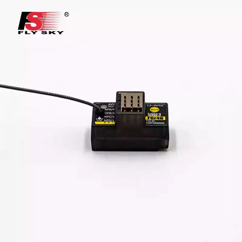 FGR4B Fusi FLYSKY هوائي واحد ثنائي الاتجاه يتلقى رباعي الاتجاه متوافق مع المركبات والسفن PL18NB4 من الجيل الثالث