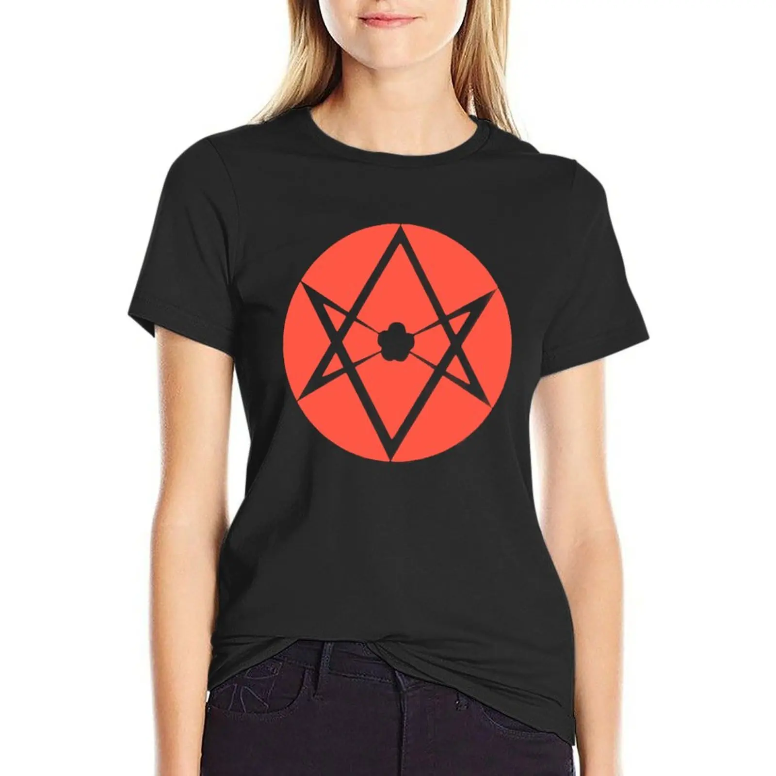 Aleister Crowley Thelema Symbol T-Shirt hippie clothes vintage clothes summer top t-shirt dress for Women plus size sexy