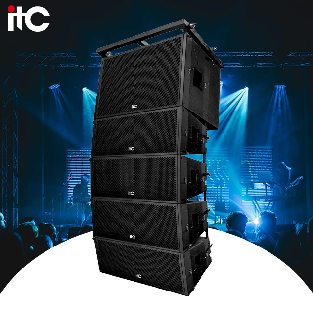 Stage Sound Line Array Speaker Professional Audio Church Speaker Outdoor Indoor Stage Powered Line Array Component Speaker