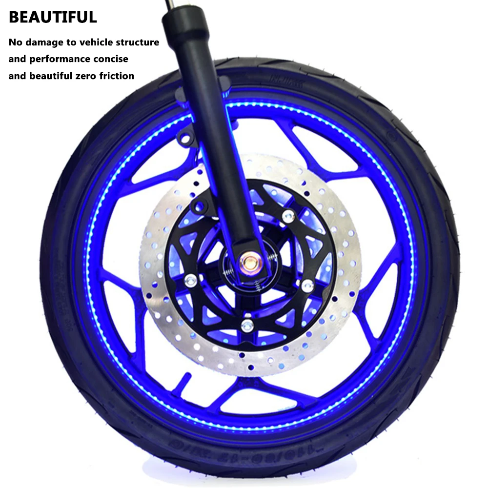 Motorcycle wheel hub lamp Wireless Power Wheel Refit Supply Locomotive Moto Electric Colored Lights Hot Wheels LED  DC12V 6W