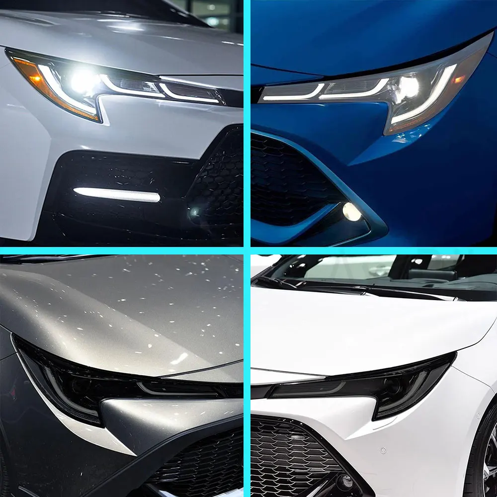 

Car Headlight Protective Film Headlamp Transparent Black TPU Sticker for Toyota Corolla E210 2019 2020 NMS 2014-2018 Accessories