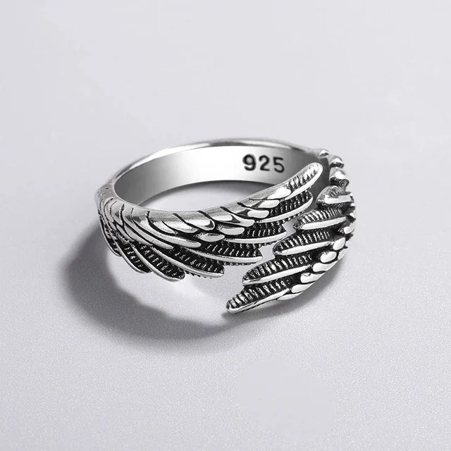 Women's Handmade Irregular Strip 925 Sterling Silver Ring