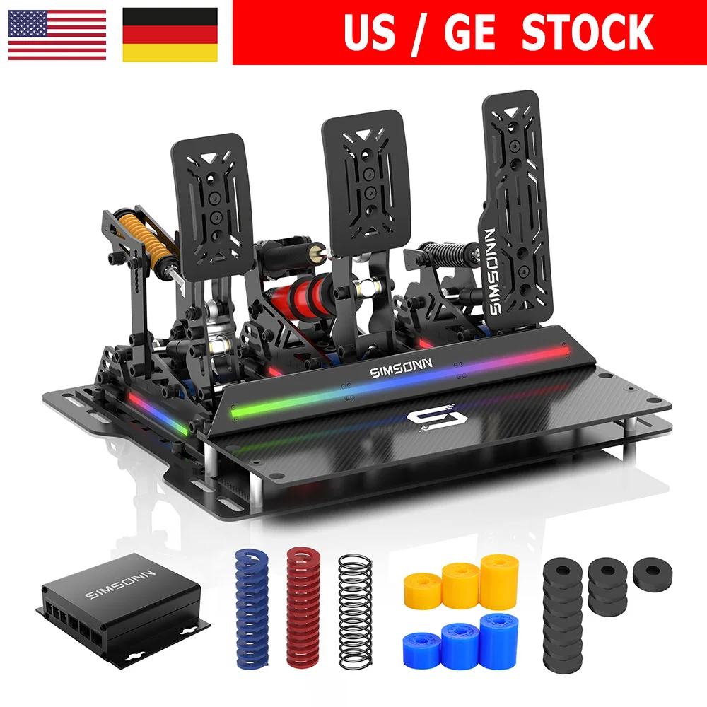 

SIMSONN PRO X Ultra Sim Racing Pedals Pressure Sensor Pedal Support VAM VAM RPO Vibration Motor PC Racing Simulator Pedals